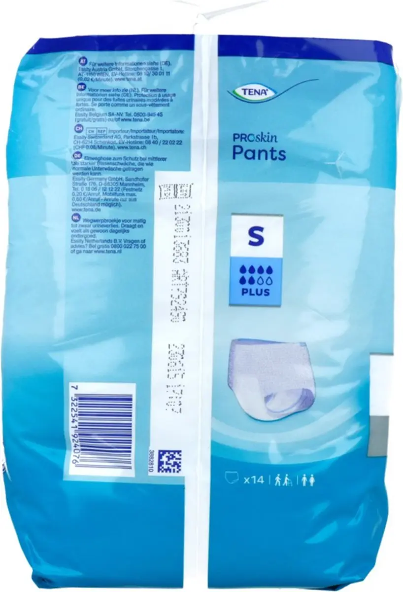 TENA Proskin Pants Plus Small - 14 Stuks