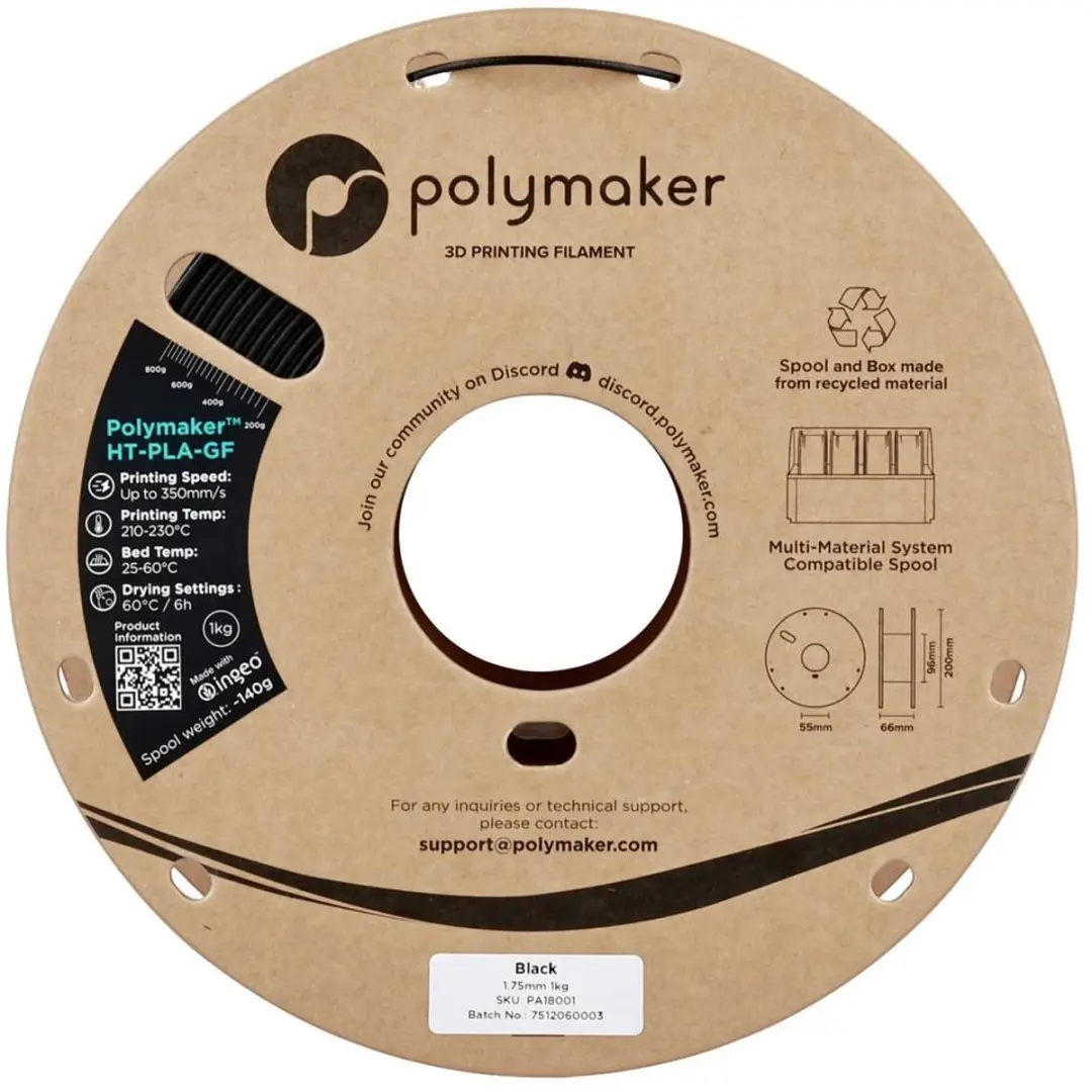 Polymaker HT-PLA-GF Filament 1.75mm - Glasvezelversterkt - 100m
