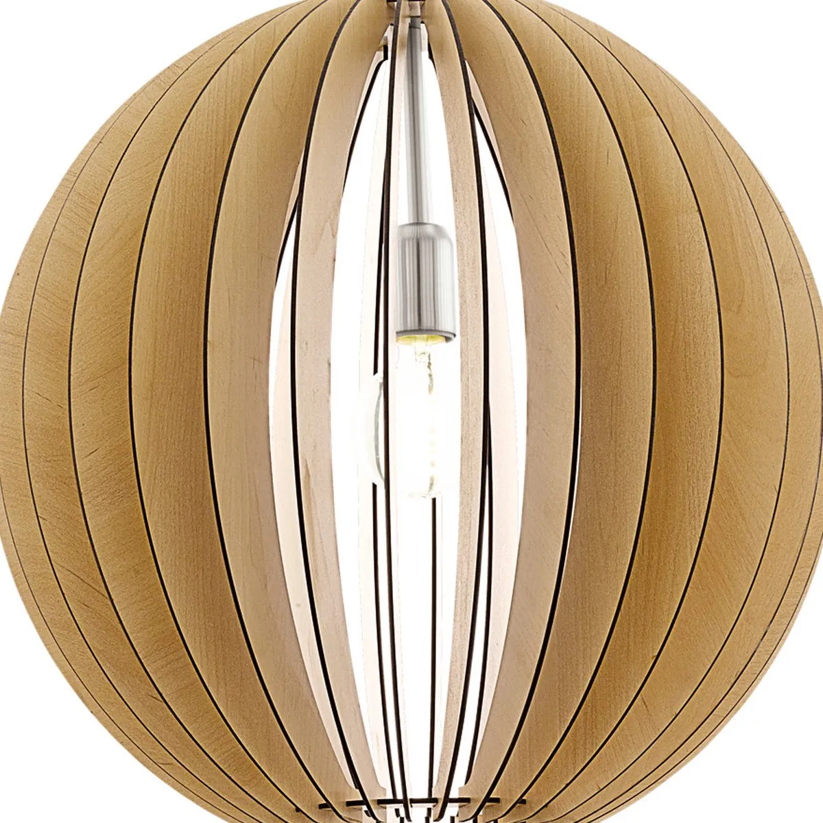Eglo Cossano Hanglamp Ø500mm Nikkel-Mat Ahorn