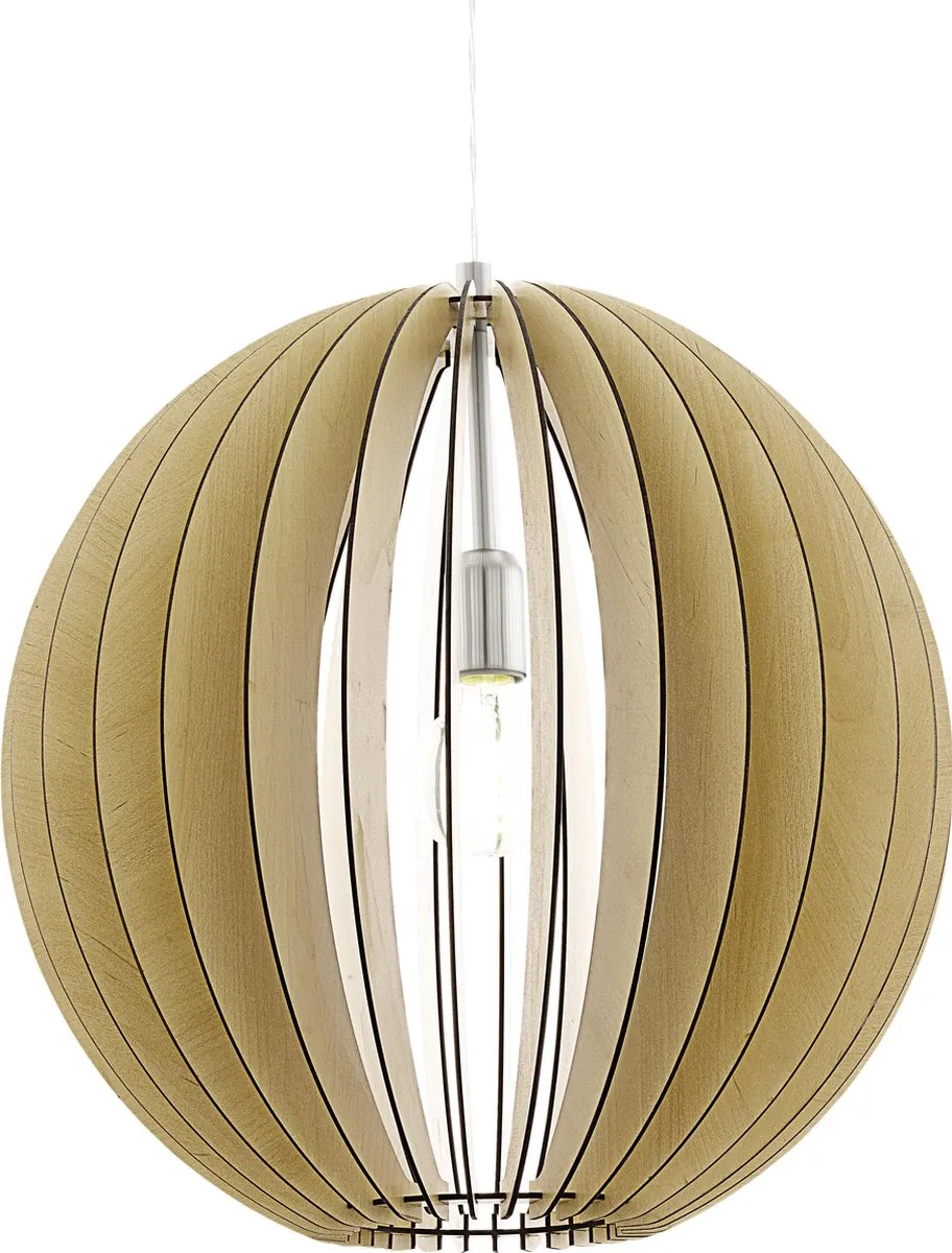 Eglo Cossano Hanglamp Ø500mm Nikkel-Mat Ahorn