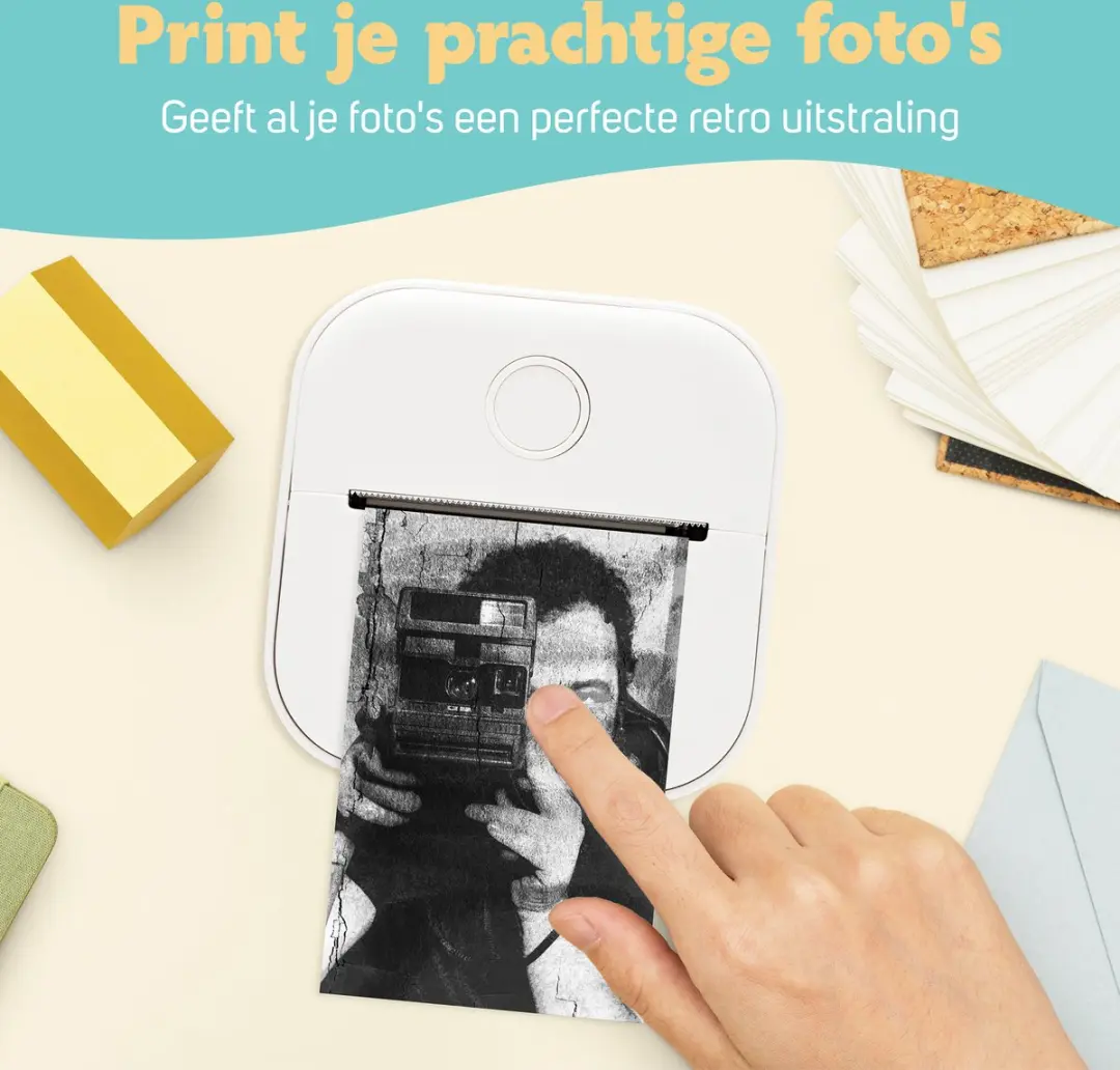 Pora&Co Mini Printer voor Smartphone - Roze