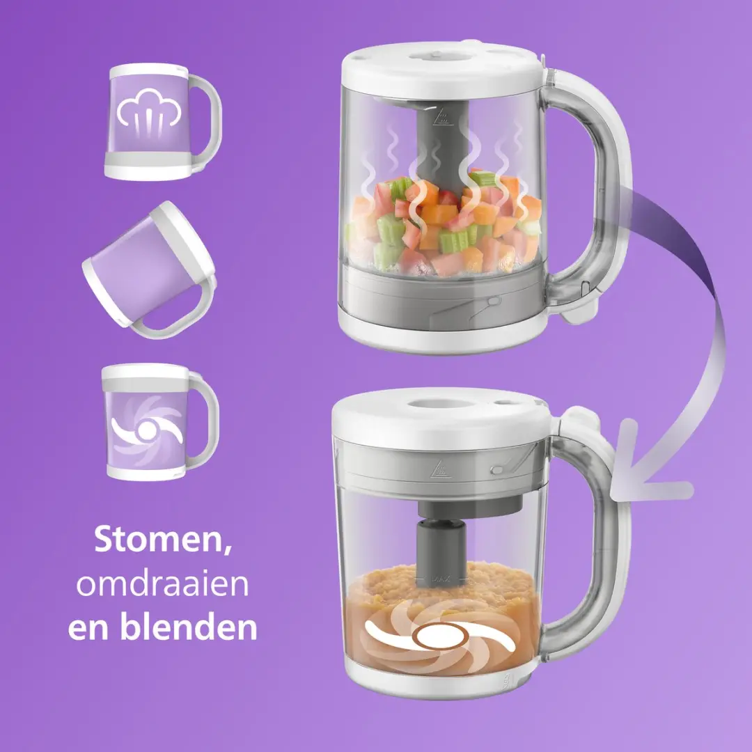 Philips Avent SCF883/01 Stomer/Blender 1000ml - Wit