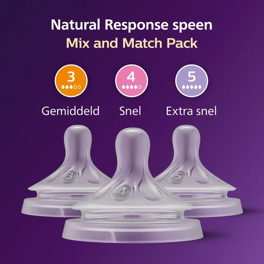 Philips Avent Natural Response Speen SCY960/03 - 3 Stuks - Mix & Match
