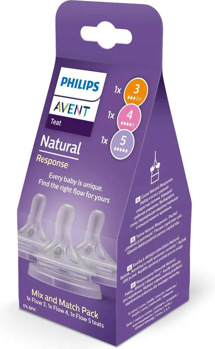 Philips Avent Natural Response Speen SCY960/03 - 3 Stuks - Mix & Match