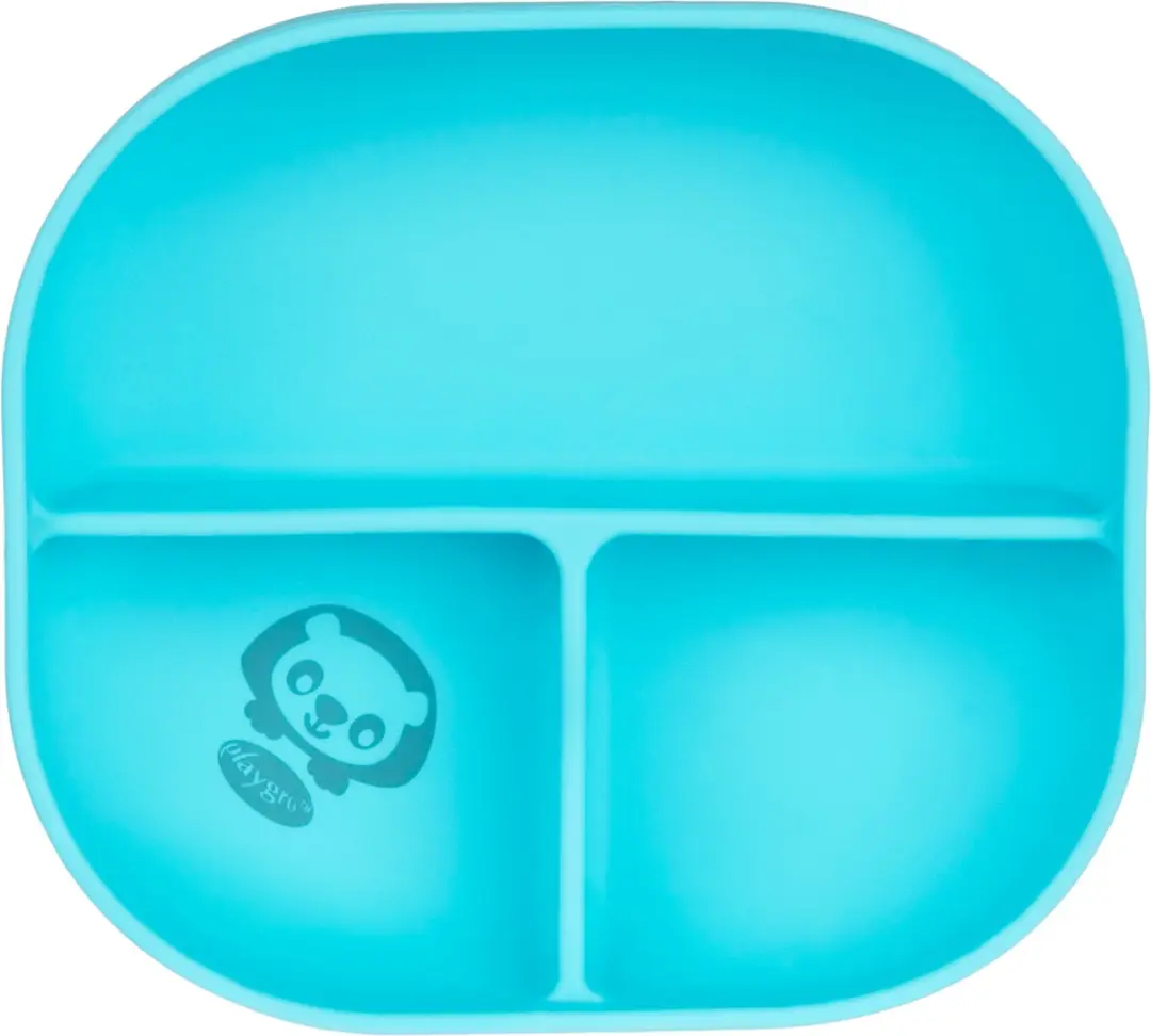 Playgro Stick & Snack Silicone Zuigbord - Blauw