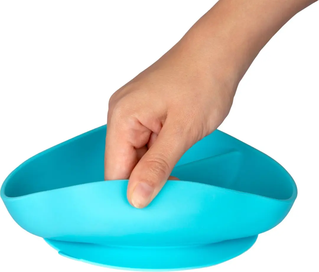 Playgro Stick & Snack Silicone Zuigbord - Blauw