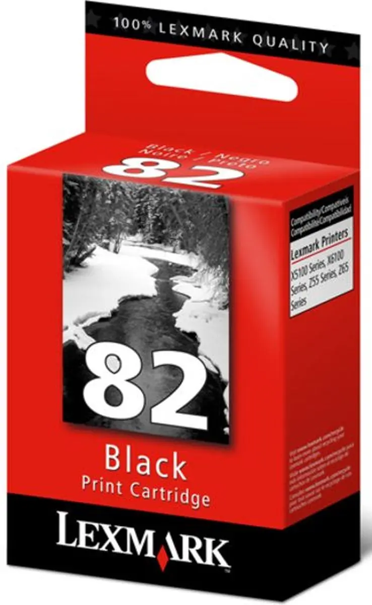 Lexmark 82 Inktcartridge Zwart - 600 pagina's