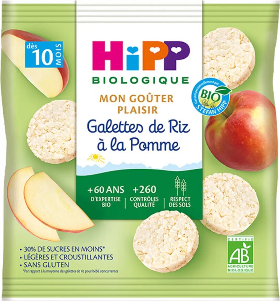 HiPP Biologische Appel Rijstwafels 30g