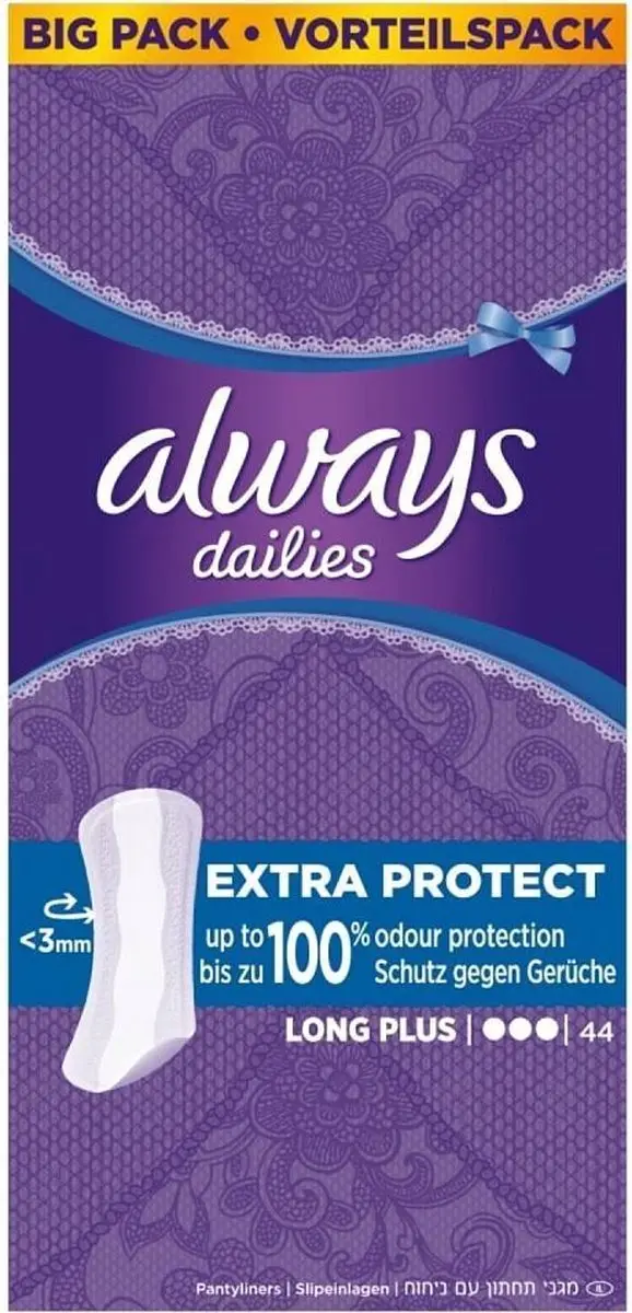 Always Fresh Inlegkruisjes Extra Protect Long Plus