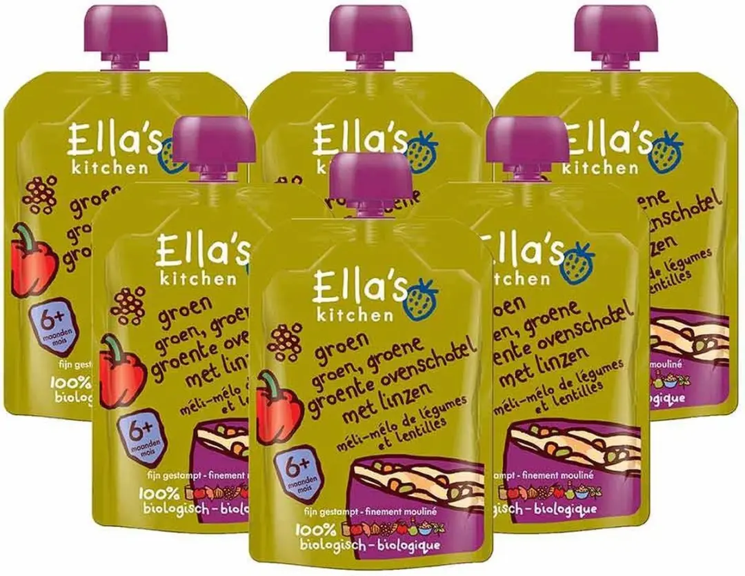 Ella’s Kitchen Biologisch Groente Ovenschotel Linzen 6+M - 6x130g
