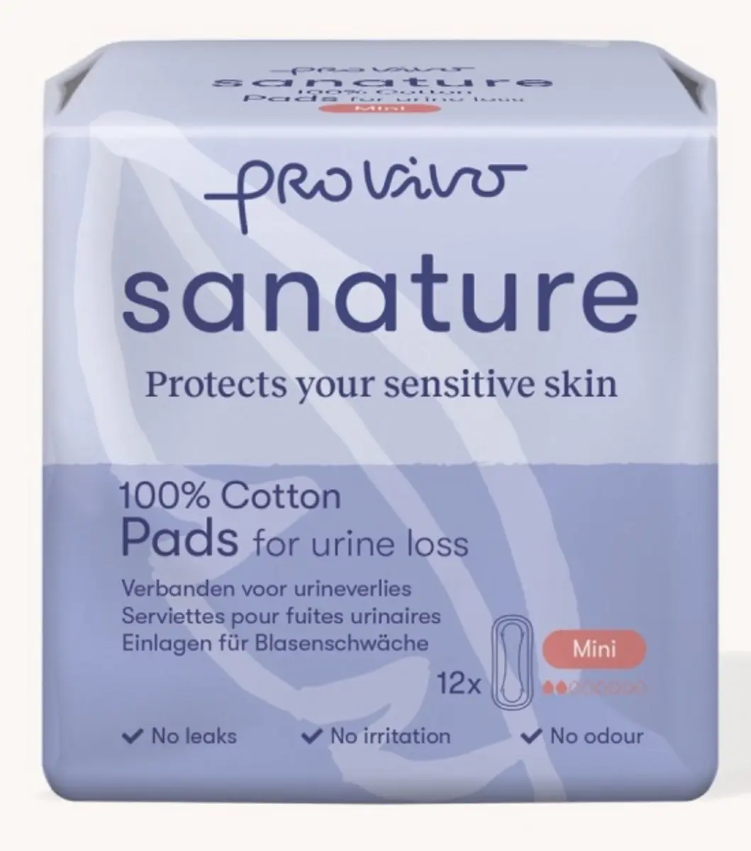 Sanature Mini Pro Vivo Incontinentieverband - 12 Stuks - Blauw/Wit