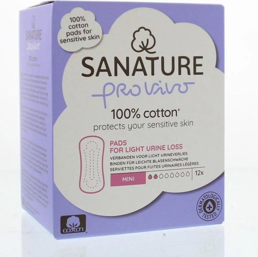Sanature Mini Pro Vivo Incontinentieverband - 12 Stuks - Blauw/Wit