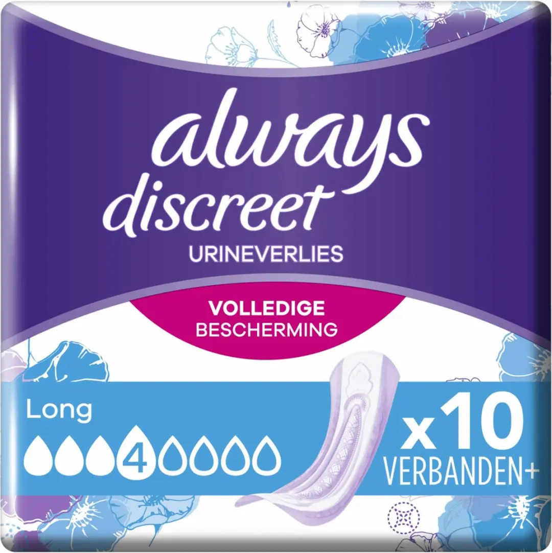 Always Discreet Incontinentiepads Medium L - 10 Stuks