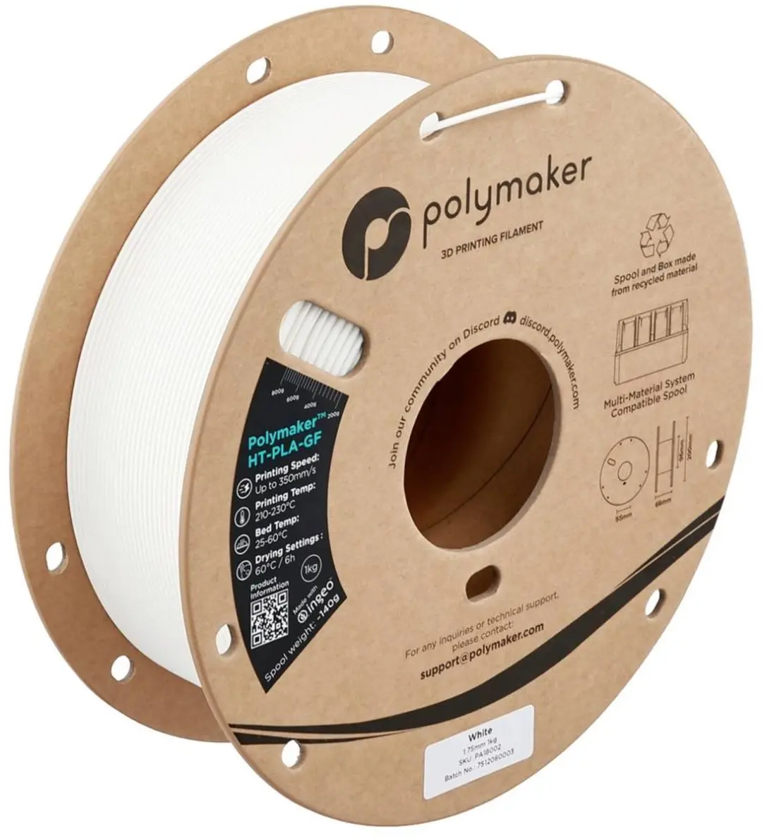 Polymaker HT-PLA-GF Filament 1.75mm - Glasvezelversterkt - 100m
