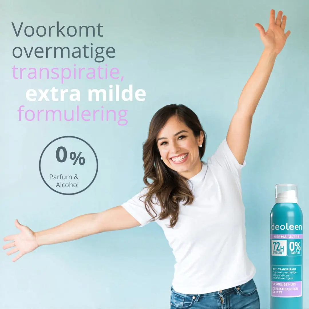 Deoleen Derma Ultra Anti-transpirant Spray 150ml - 72 uur