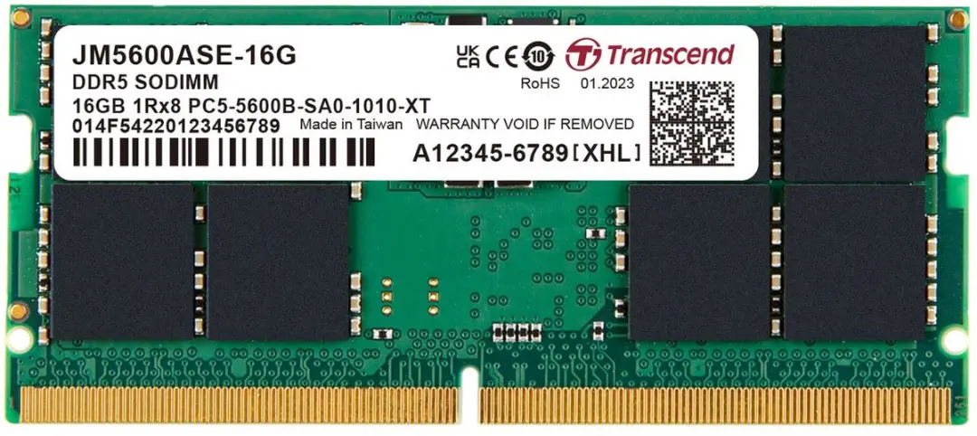 16GO JM DDR5 5600 SO-DIMM 1RX8 2GX8 CL46 1.1V