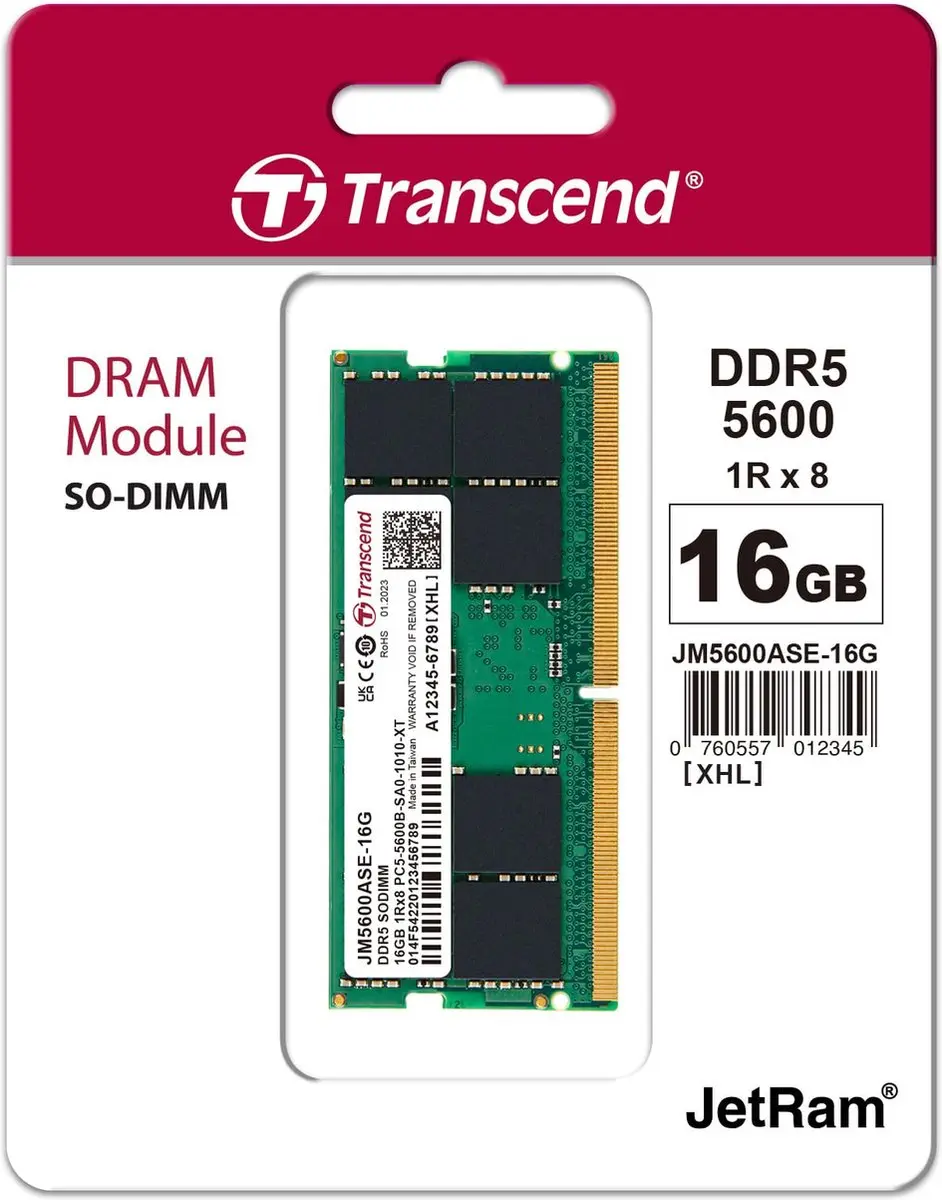 Transcend JM5600ASE-16G DDR5 SO-DIMM 16GB