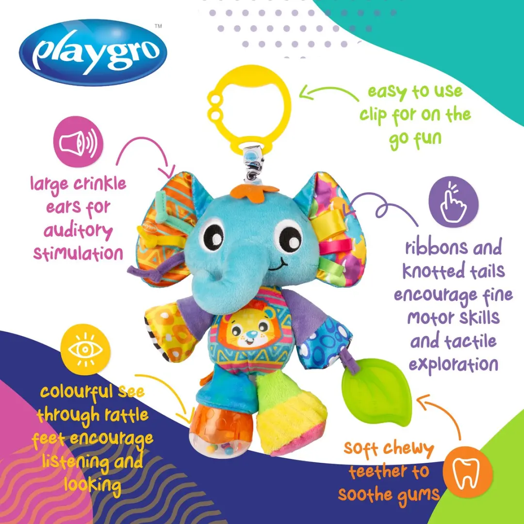 Playgro Elly Olifant Activiteiten Vriend - Multi