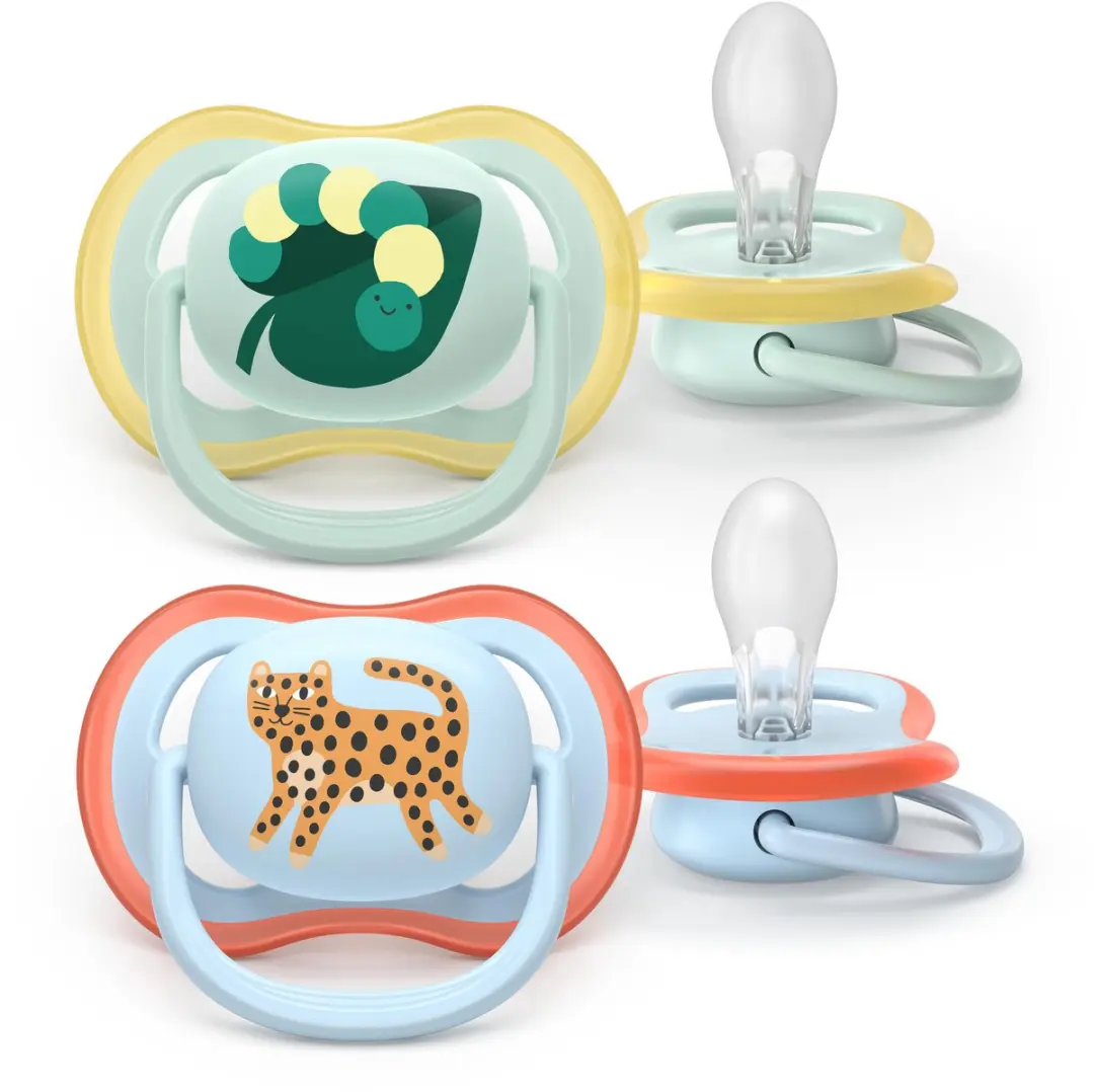 Philips Avent Ultra Air Fopspeen SCF087/02 - 2 Stuks - Groen/Blauw