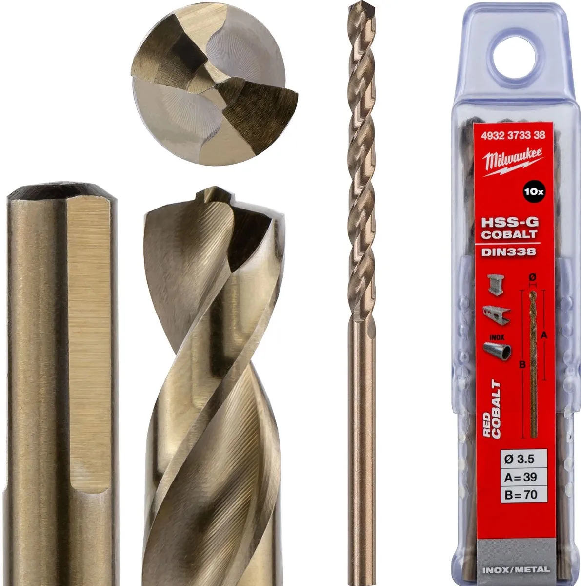 Milwaukee Metaalboren HSS-Ground Cobalt 3,5mm