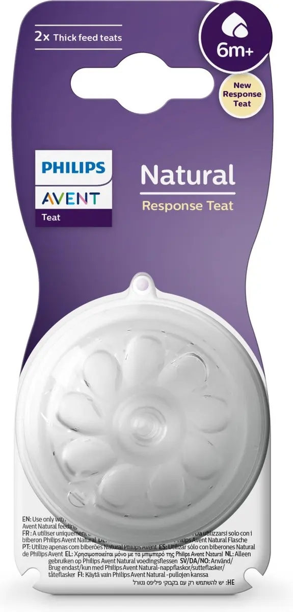 Philips Avent Papspeen Snelheid 6 SCY966/02 - 2 Stuks