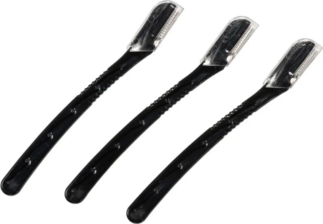 Zenner Wenkbrauwscheermesjes 3 Stuks - Zwart