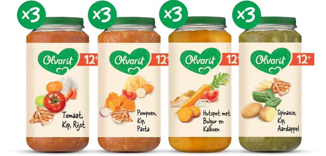 Olvarit Variatiemenu Babymaaltijd 12+
