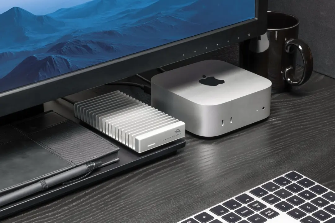 OWC Express 1M2 80G Externe Behuizing - USB4 80Gb/s - 1TB - Zilver