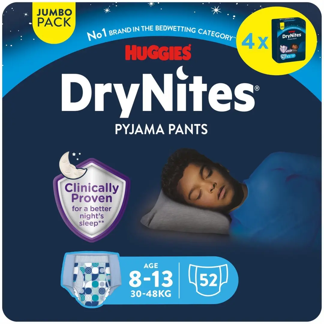 DryNites Luierbroekjes Jongens 6-8 - 52 Stuks