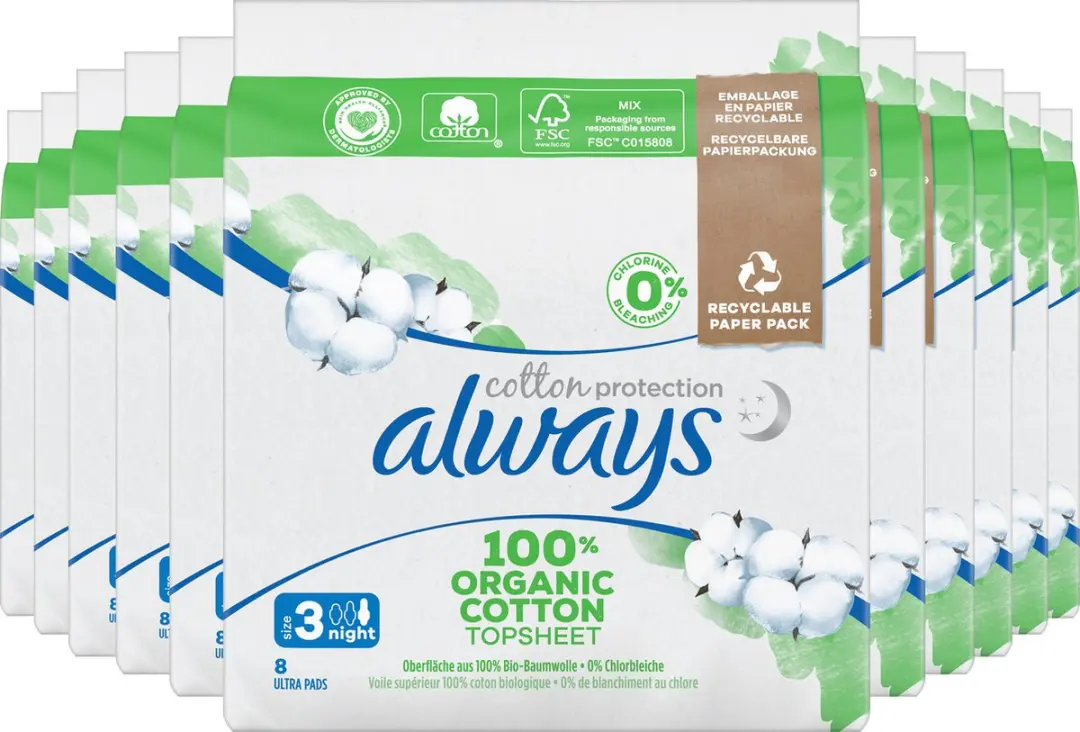 Always Cotton Protection Night Maandverband