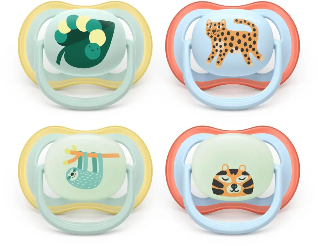 Philips Avent Ultra Air Fopspeenset SCF087/22 - 4 Stuks - Dag & Nacht