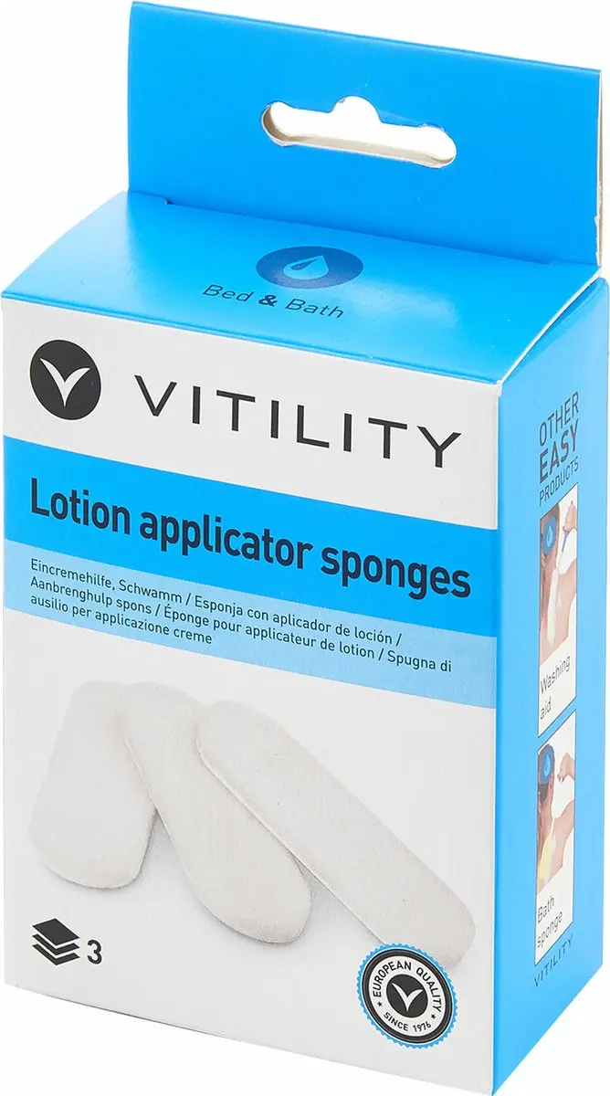 Vitility Spons 3 Stuks Lichaamsborstel - Wit