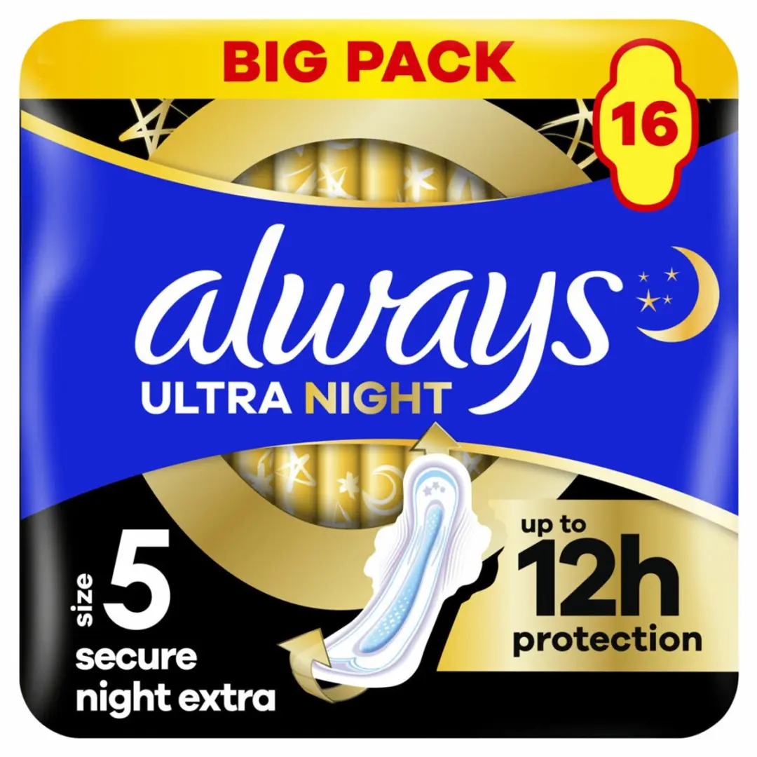 Always Ultra Secure Night Maandverband - 16 Stuks