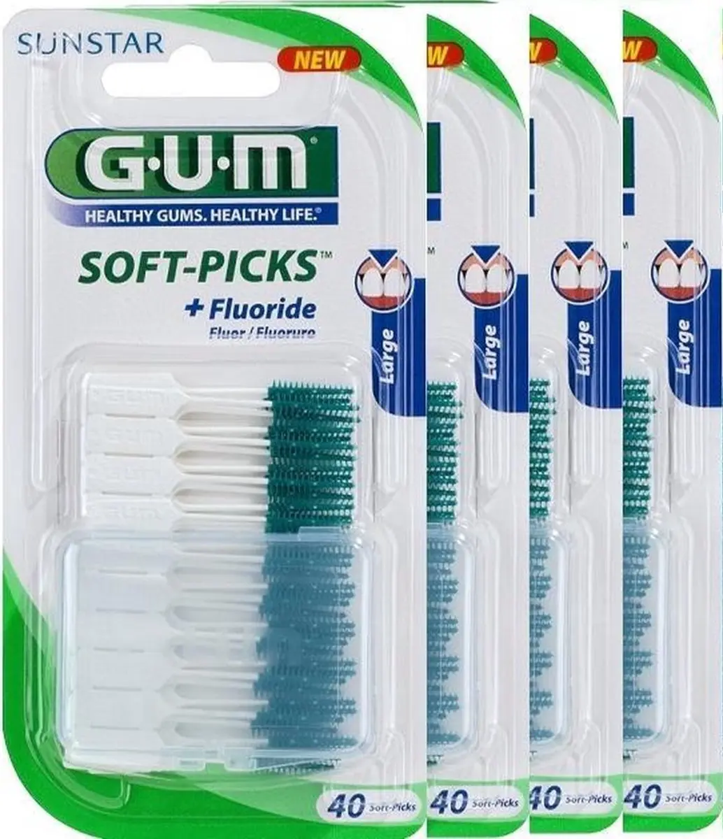GUM Soft-Picks Original - 160 Stuks (4x40)