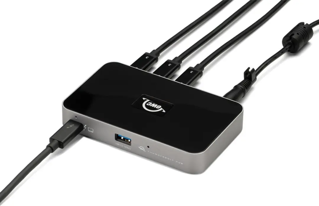 OWC Thunderbolt 4 Hub OWCTB4HUB5P - 4x Thunderbolt/USB-C + USB-A 60W - Zwart