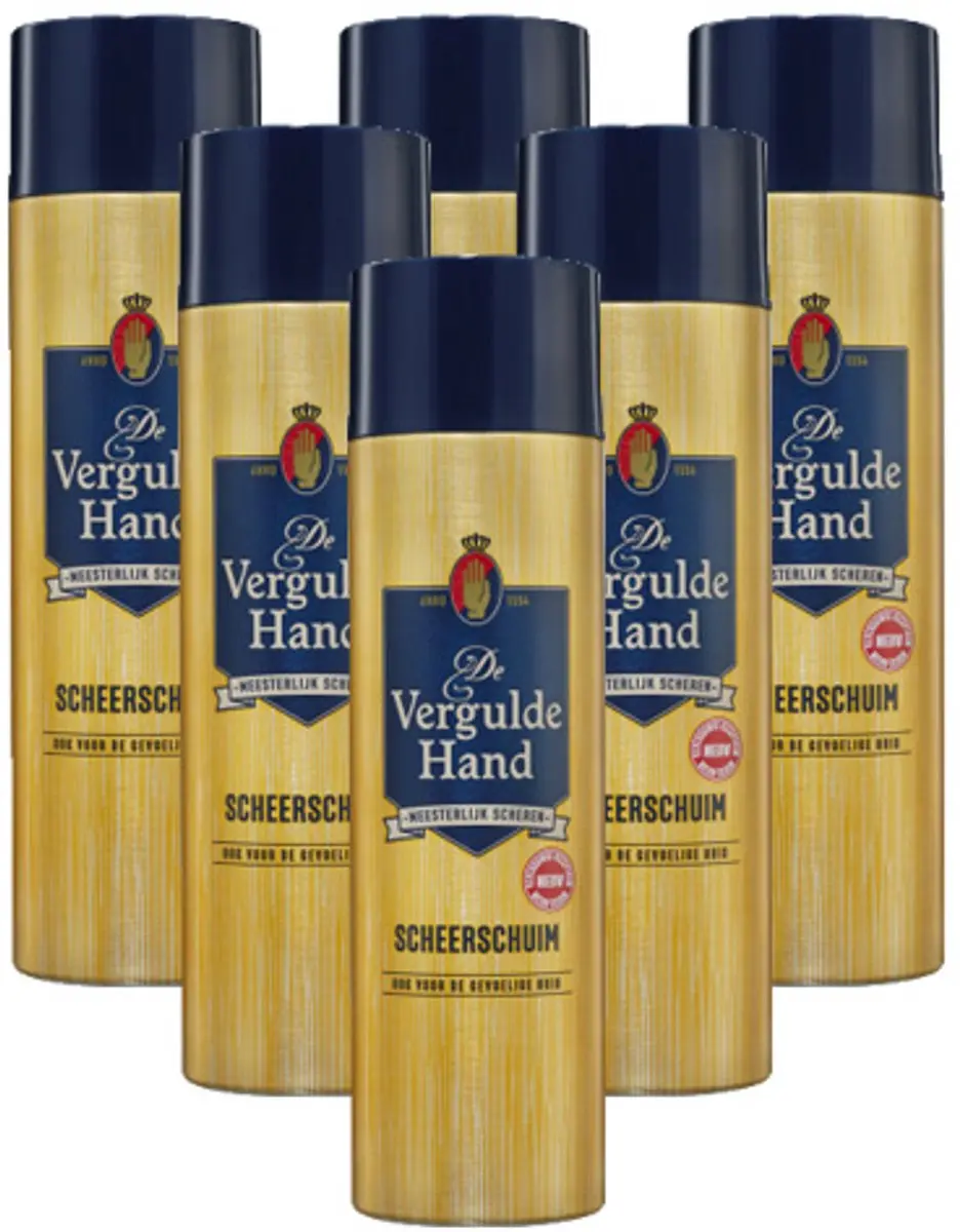 De Vergulde Hand Scheerschuim 250ml - 6 Stuks