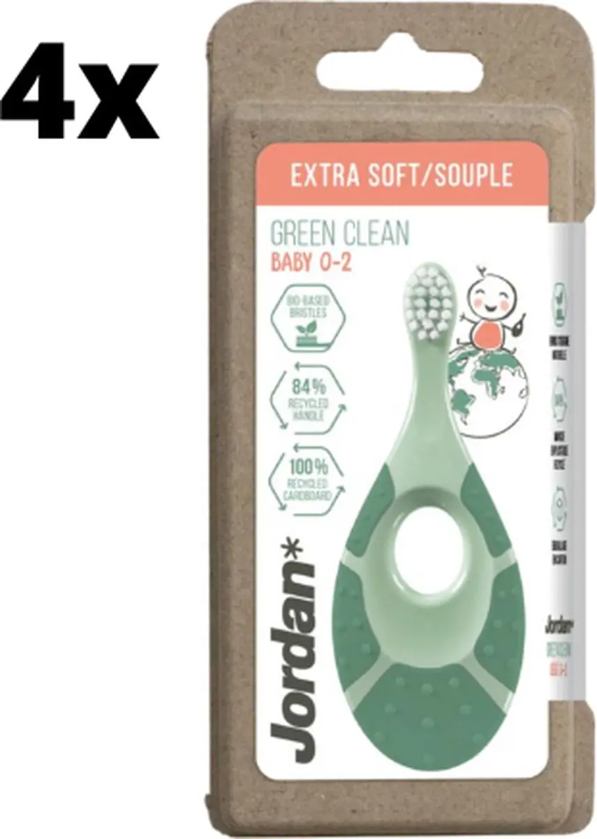 Jordan Tandenborstel Green Clean Step 1 Baby 0-2 jaar