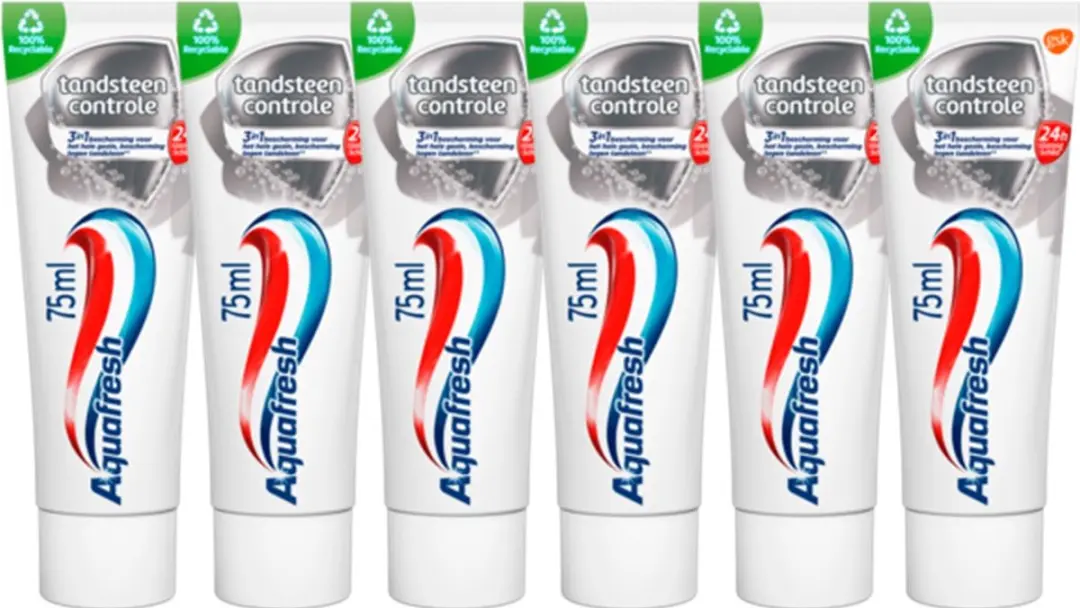 Aquafresh Tandsteen Control 6x75ml