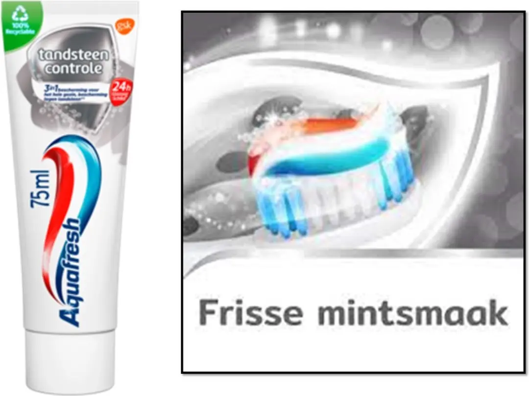 Aquafresh Tandsteen Control Tandpasta 6x75ml