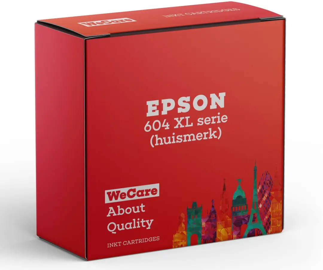 weCare 4-pack E604XL Inktcartridges - Multipack - 500 pagina's