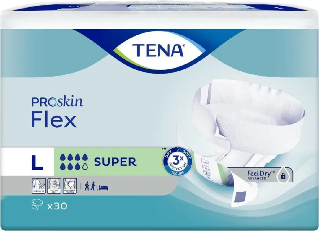 TENA Flex Super Large Incontinentieluiers - 30 Stuks