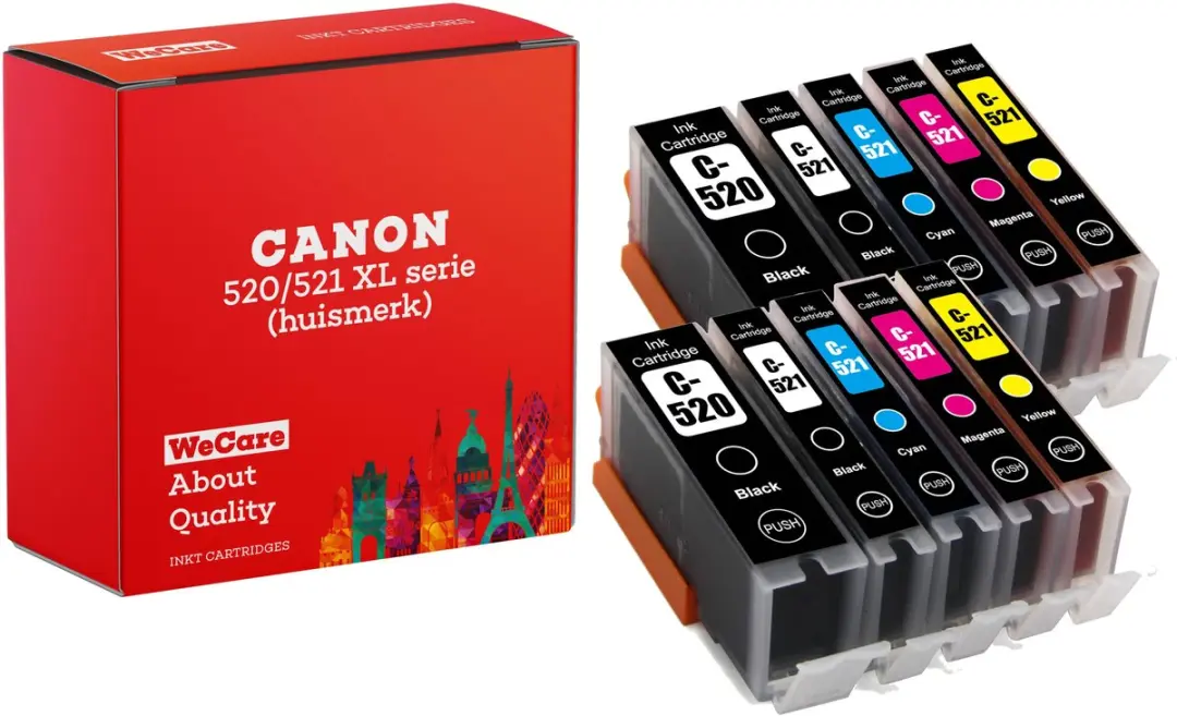 weCare Inktcartridges PGI-520/CLI-521 XL