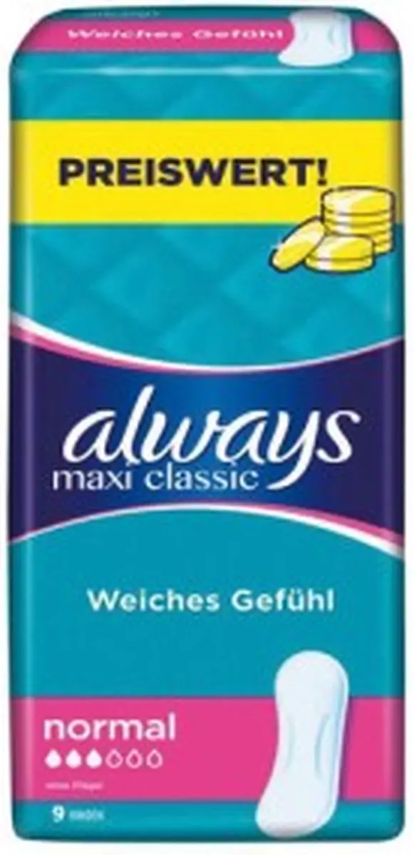 Always Maxi Maandverband Normal 9 Stuks