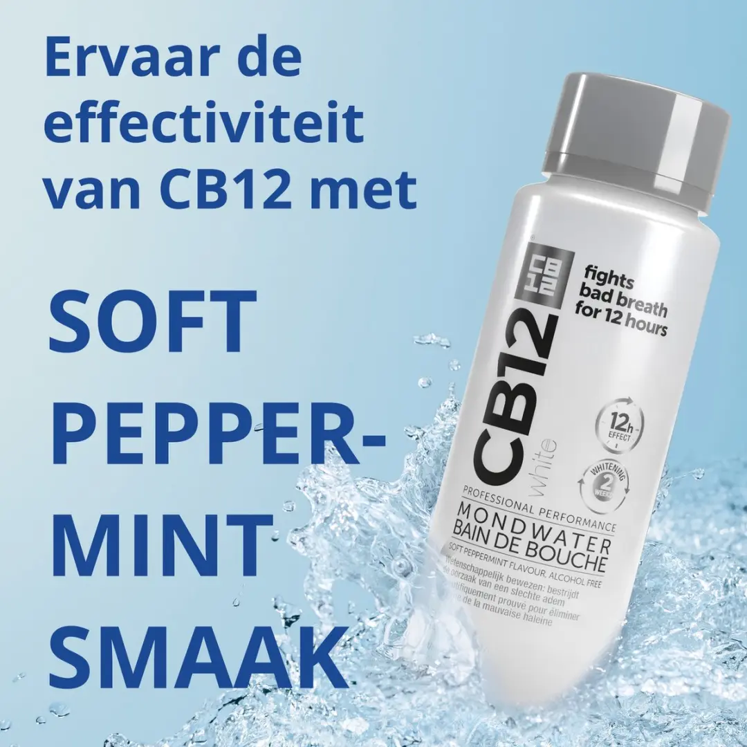 CB12 White Mondwater 250ml - Frisse Adem & Whitening - afbeelding 6 van 6