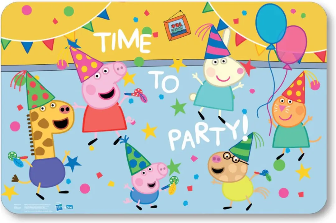 Placemat Peppa Pig Time to Party 43x28 cm