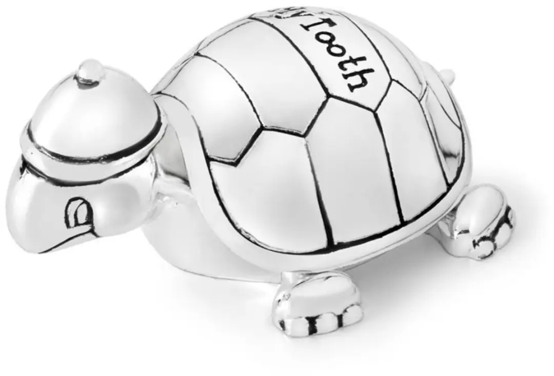 Zilverstad Tandendoosje & Haarlokdoosje Schildpad - Zilver