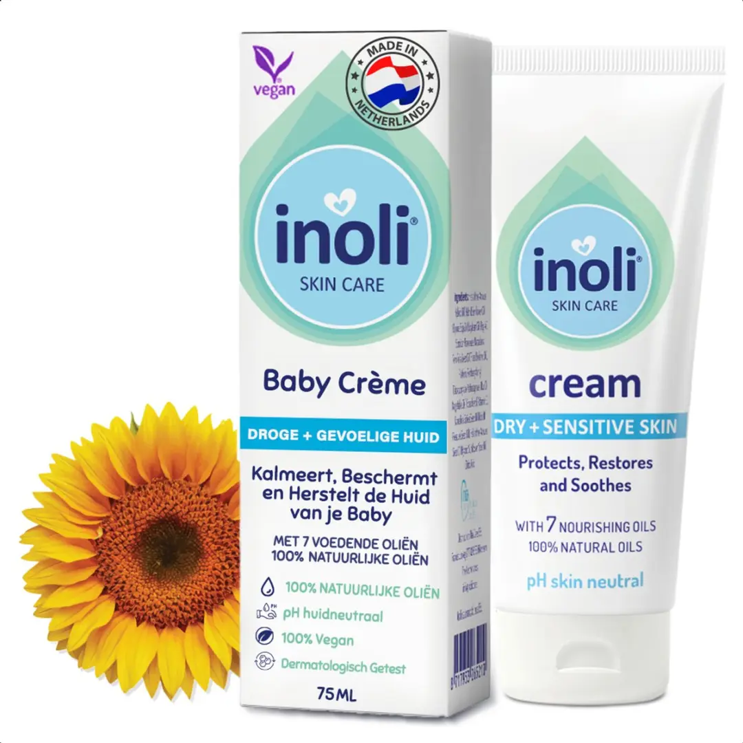 Inoli Skin Care Babycrème 75ml - Droge Gevoelige Huid