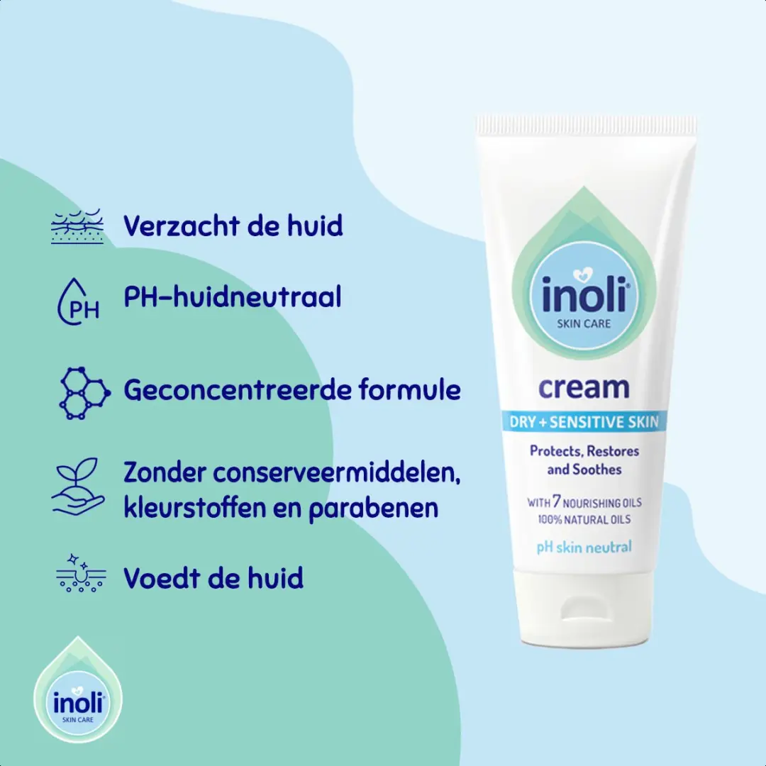 Inoli Skin Care Babycrème 75ml - Droge Gevoelige Huid