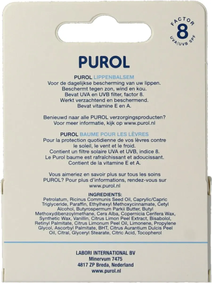 Purol Lippenbalsem - 5g - Roze