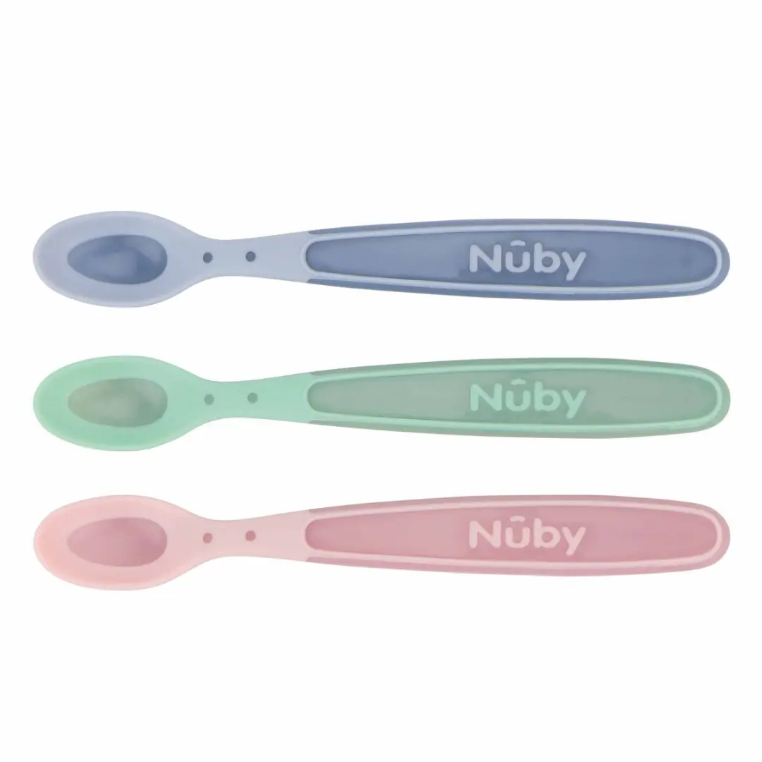 Nûby Warmtegevoelige Babylepels - 3 Stuks